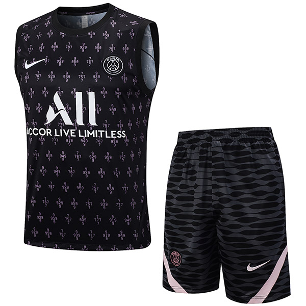 Paris saint germain vest top jersey black basketball uniform swingman kit limited edition shirt 2023-2024